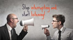 Stop interrupting