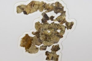Discovery of fragment of Dead sea scroll