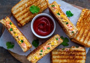 Veggie Sandwich Recipes with Indian Ingredient Twist