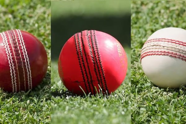 White, Red, and Pink Cricket Balls