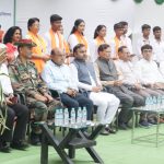 Dr. Ketan Mohitkar as Chief Guest at 79th Independence Day Celebration at Nagpur Gujarat Mandal Campus